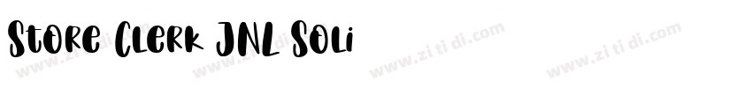 Store Clerk JNL Soli字体转换